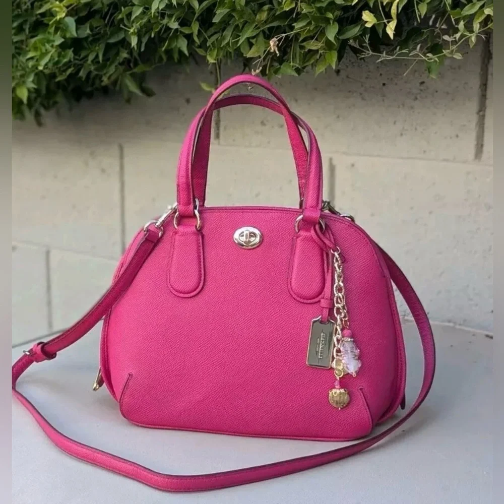 COACH PRINCE STREET MINI Pink Ruby SATCHEL crossbody SHOULDER BAG 34940 Leather - Picture 12 of 14